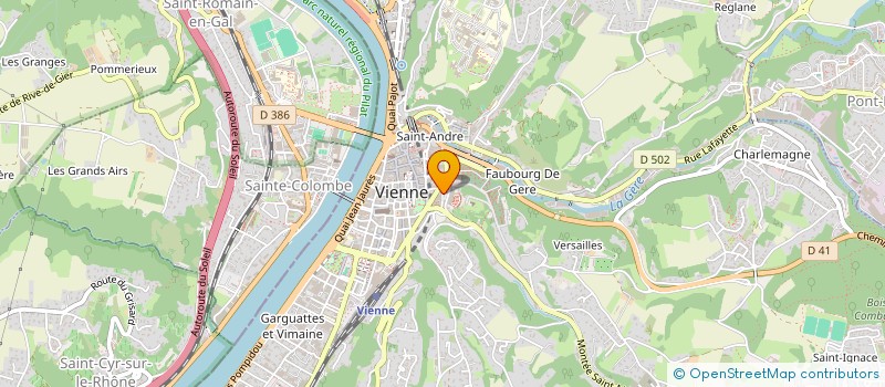 localisation de l'entreprise MADAME AIDA CHERIF  VIENNE