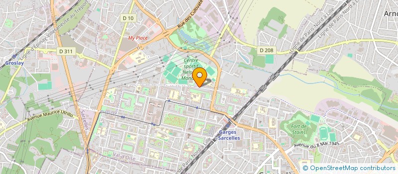 localisation de l'entreprise MADAME AIDA DJERBI  SARCELLES