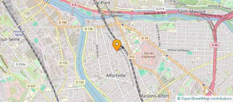 localisation de l'entreprise MADAME AIDA FERREIRA à ALFORTVILLE