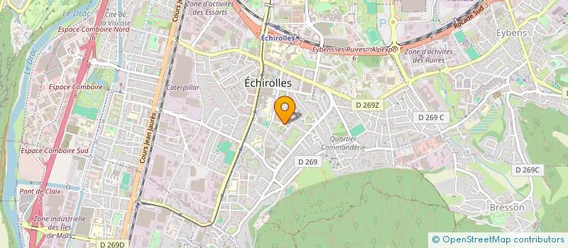 localisation de l'entreprise MADAME AIDA GUEZLANE  ECHIROLLES