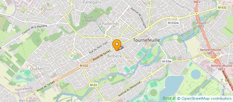 localisation de l'entreprise MADAME AIDA HARRAT  TOURNEFEUILLE