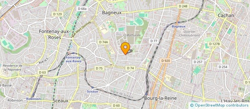 localisation de l'entreprise MADAME AIDA KHELIFI à BAGNEUX