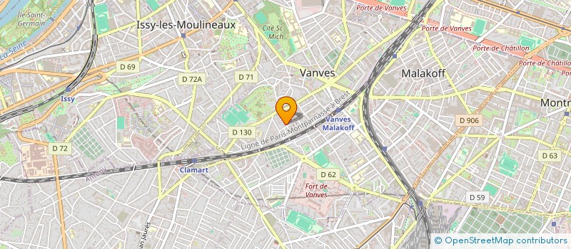 localisation de l'entreprise MADAME AIDA MBENGUE  VANVES