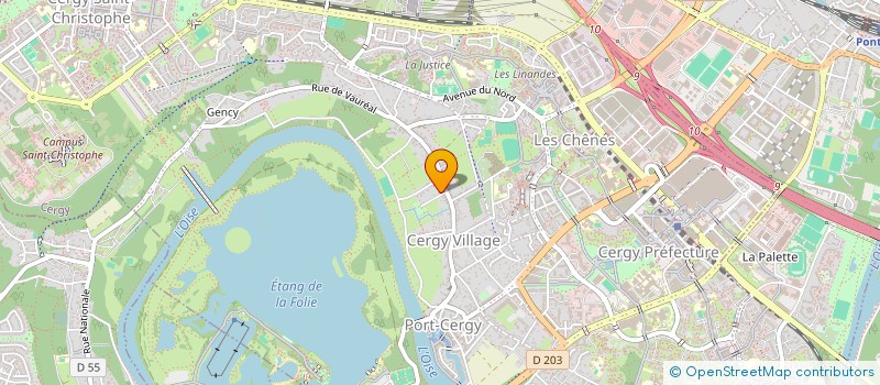 localisation de l'entreprise MADAME AIDA NDIAYE  CERGY