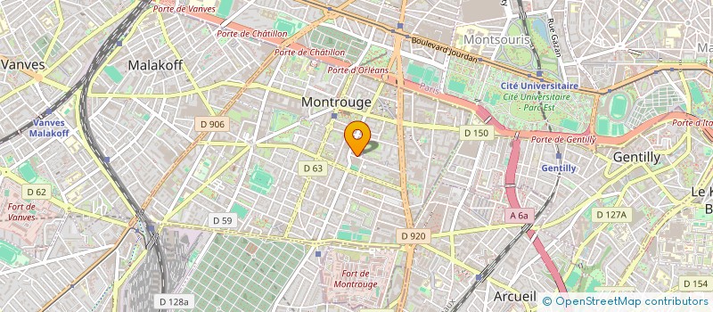 localisation de l'entreprise MADAME AIDA OUATTARA  MONTROUGE