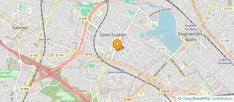 localisation de l'entreprise MADAME AIDA OUESLATI  SAINT-GRATIEN