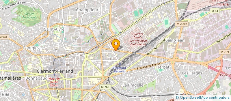 localisation de l'entreprise MADAME AIDA TOUFFAIL  CLERMONT-FERRAND