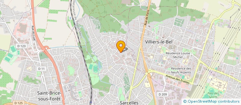 localisation de l'entreprise MADAME AIDE YALBIR à SARCELLES