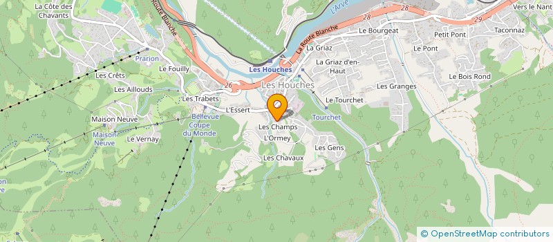 localisation de l'entreprise MADAME AIDUC FLORENCIA  LES HOUCHES