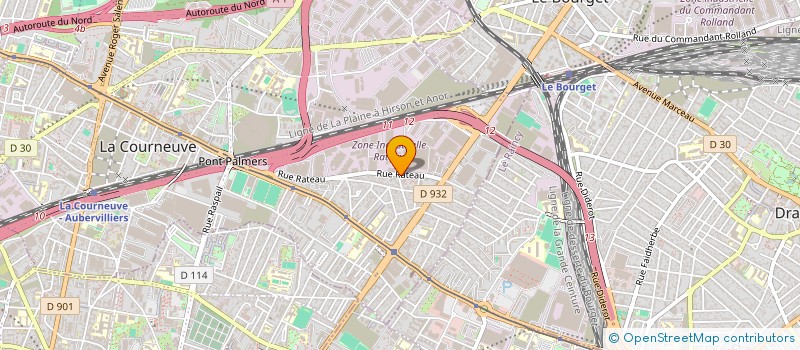 localisation de l'entreprise MADAME AIFATA MHADJOU à LA COURNEUVE