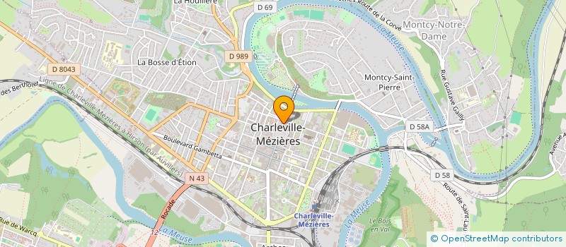 localisation de l'entreprise MADAME AIGOUL DJANBEKOVA  CHARLEVILLE-MEZIERES