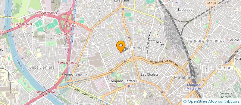 localisation de l'entreprise MADAME AIME CARESMEL  TOULOUSE