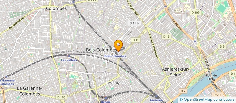 localisation de l'entreprise MADAME AIMEE AUMARD à BOIS COLOMBES