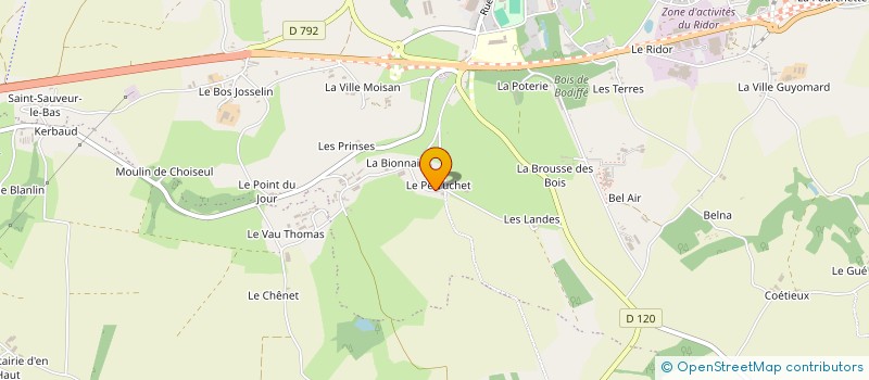 localisation de l'entreprise MADAME AIMEE BAUD à PLEMET