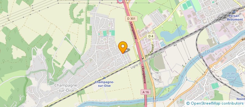 localisation de l'entreprise MADAME AIMEE BISSIEMOU  CHAMPAGNE-SUR-OISE