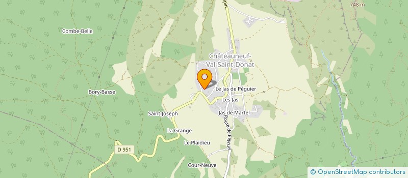 localisation de l'entreprise MADAME AIMEE BONDIL à CHATEAUNEUF-VAL-SAINT-DONAT