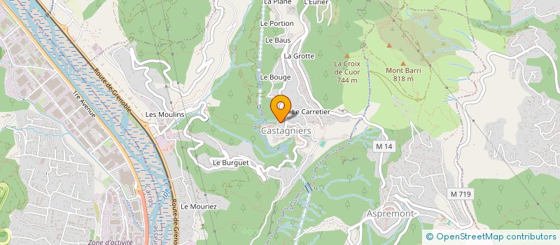 localisation de l'entreprise MADAME AIMEE CANLAY  CASTAGNIERS