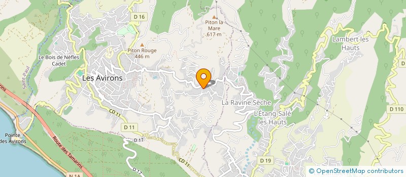 localisation de l'entreprise MADAME AIMEE CHARLES  LES AVIRONS