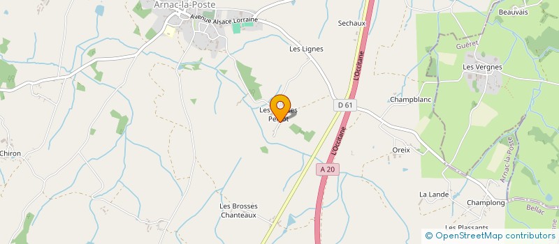 localisation de l'entreprise MADAME AIMEE DUGGAN à ARNAC-LA-POSTE