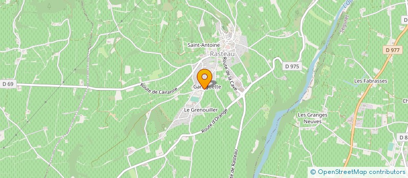 localisation de l'entreprise MADAME AIMEE GERBAUD  RASTEAU