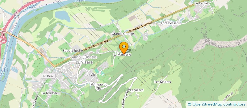 localisation de l'entreprise MADAME AIMEE GLENAT  SAINT-QUENTIN-SUR-ISERE