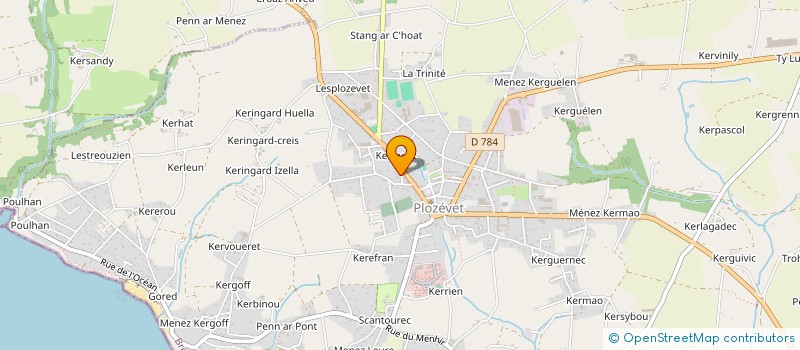 localisation de l'entreprise MADAME AIMEE GOASCOZ  PLOZEVET