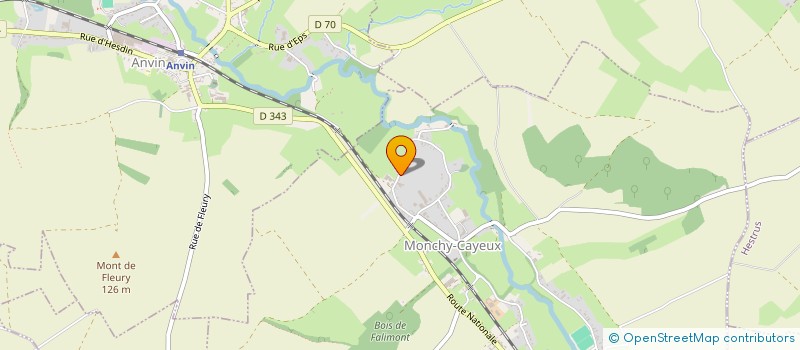 localisation de l'entreprise MADAME AIMEE HERLANT  MONCHY-CAYEUX