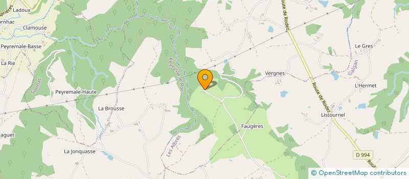 localisation de l'entreprise MADAME AIMEE JACQUART  LES ALBRES