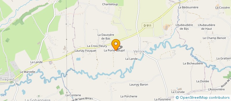 localisation de l'entreprise MADAME AIMEE MORIN  LA CHAISE-BAUDOUIN