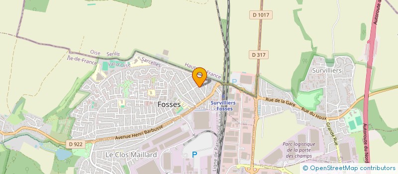 localisation de l'entreprise MADAME AIMEE NEVEU  SURVILLIERS