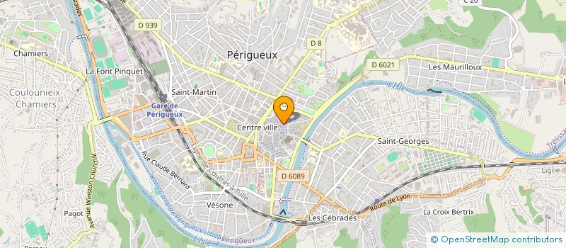 localisation de l'entreprise MADAME AIMEE PERCEAU à PERIGUEUX