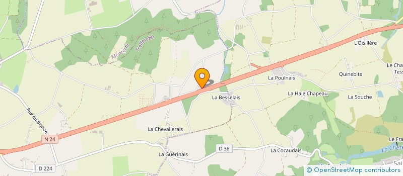 localisation de l'entreprise MADAME AIMEE PERSEHAIE  TREFFENDEL