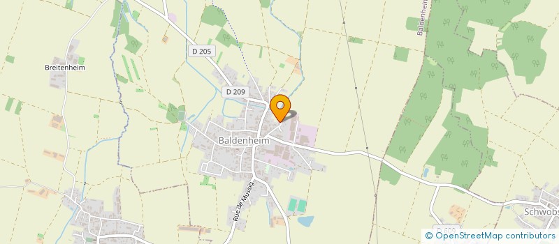 localisation de l'entreprise MADAME AIMEE PODE  BALDENHEIM