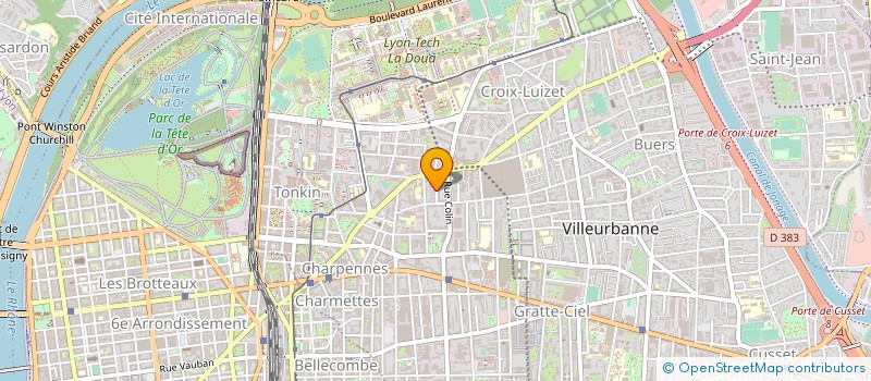 localisation de l'entreprise MADAME AIMEE TURREL  VILLEURBANNE