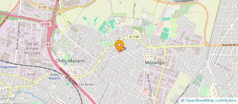 localisation de l'entreprise MADAME AIMEE VILLET  MORANGIS