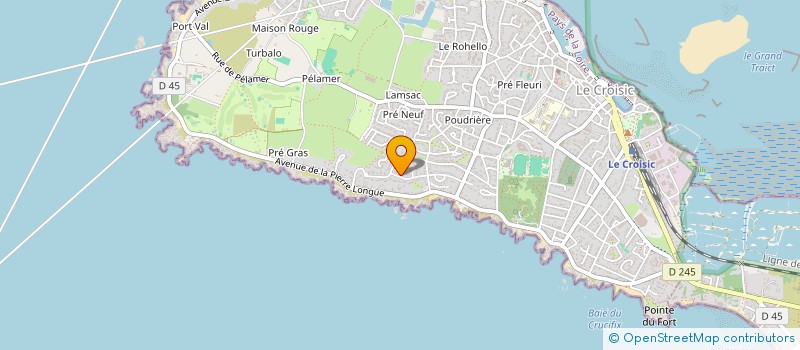 localisation de l'entreprise MADAME AIMEE ZAFIMAHOVA  LE CROISIC