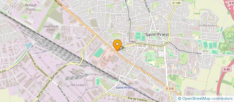 localisation de l'entreprise MADAME AIMERANCE GILLET-CHEGOUE  SAINT-PRIEST