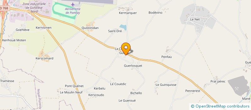 localisation de l'entreprise MADAME AIMIE BELLEGO  NOYAL-PONTIVY