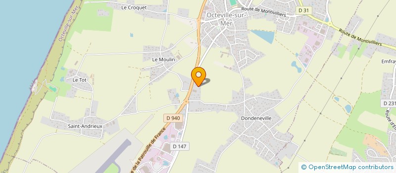 localisation de l'entreprise MADAME AIMIE LECHEVALLIER  OCTEVILLE-SUR-MER