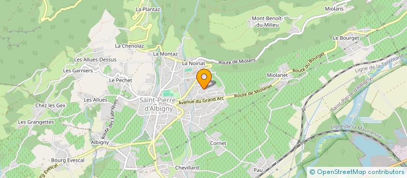 localisation de l'entreprise MADAME AIMY FOLLIET  SAINT-PIERRE-D'ALBIGNY