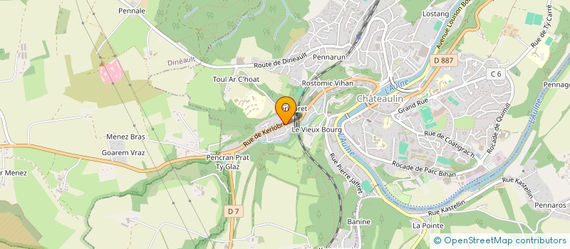 localisation de l'entreprise MADAME AIMY RAVENAUX  CHATEAULIN