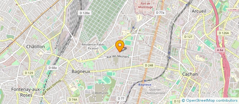 localisation de l'entreprise MADAME AINA CHOUDJAY  BAGNEUX