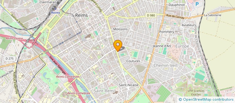 localisation de l'entreprise MADAME AINA ELIZABETH MARIE DE MONTAGNAC  REIMS