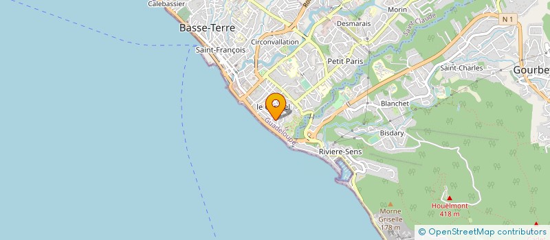 localisation de l'entreprise MADAME AINAMALOU SAMBOU à BASSE-TERRE