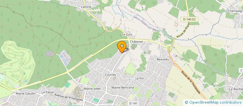 localisation de l'entreprise MADAME AINE COTTER  SAINT-PALAIS-SUR-MER