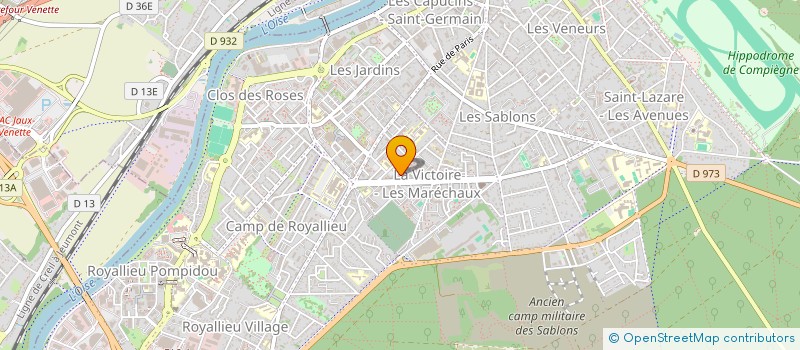 localisation de l'entreprise MADAME AINHOA CORNILLON à COMPIEGNE