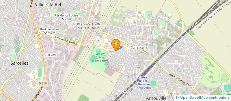 localisation de l'entreprise MADAME AINHOA DESSIM  VILLIERS-LE-BEL