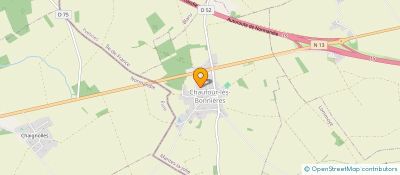 localisation de l'entreprise MADAME AIROUZE HARRIGA  CHAUFOUR-LES-BONNIERES