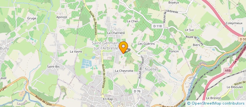 localisation de l'entreprise MADAME AISAH PERRAS  SAINT-GERMAIN-NUELLES