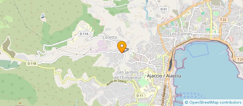 localisation de l'entreprise MADAME AISATA SARR à AJACCIO